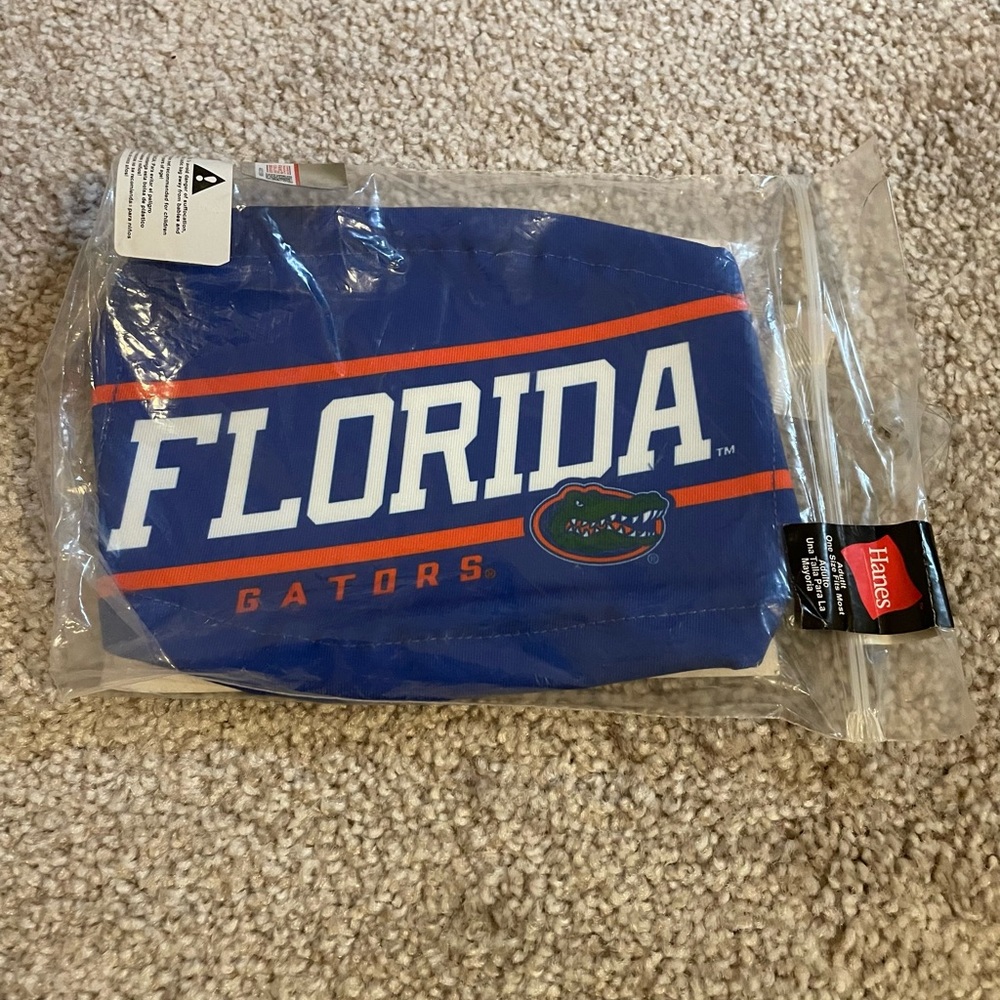 Florida gator face mask. Brand new Hanes brand